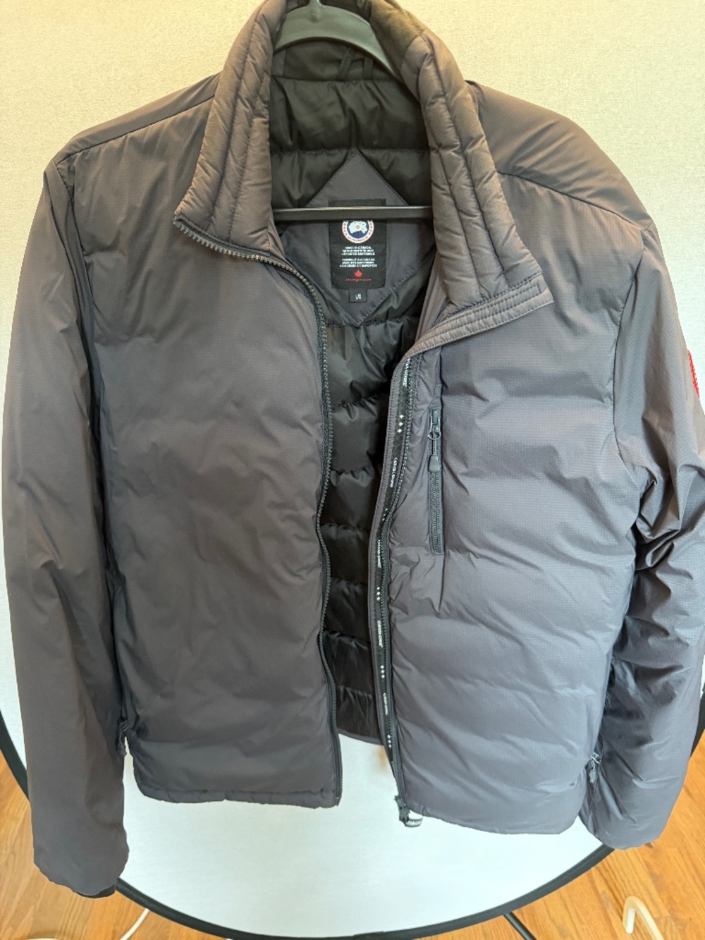 Canada Goose Men’s Lightweight Down Jacket Gray Size Large